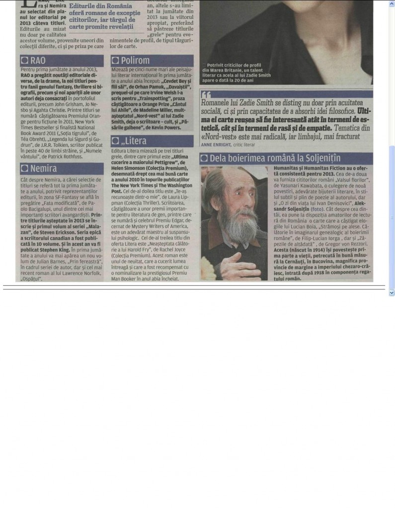 Hiturile editoriale 2013_EVZ