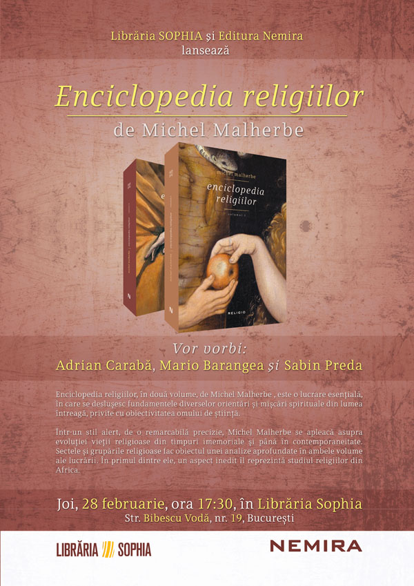 Afis Lansare Enciclopedia religiilor